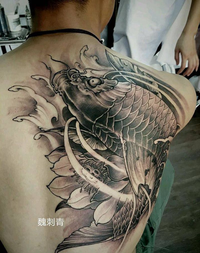 鲤纹身图片