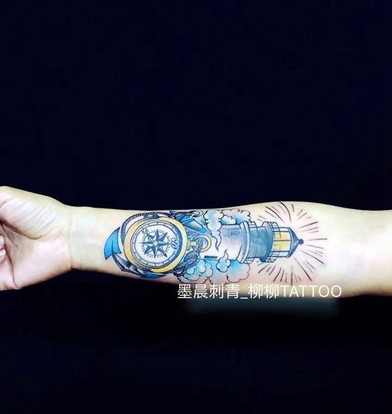 方向纹身图片