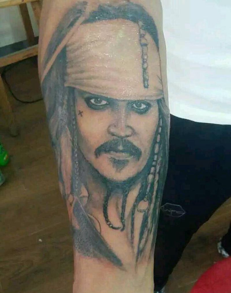 加勒比海盗纹身图片