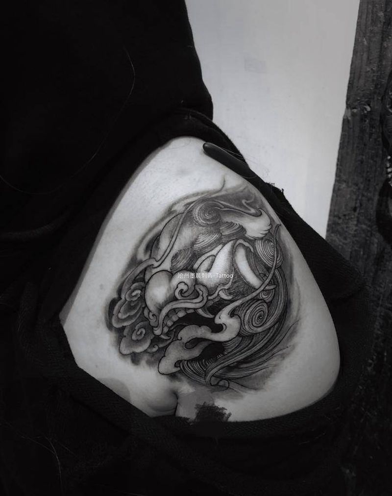 镇海吼纹身图片