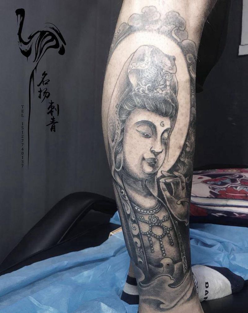 包小腿纹身图片