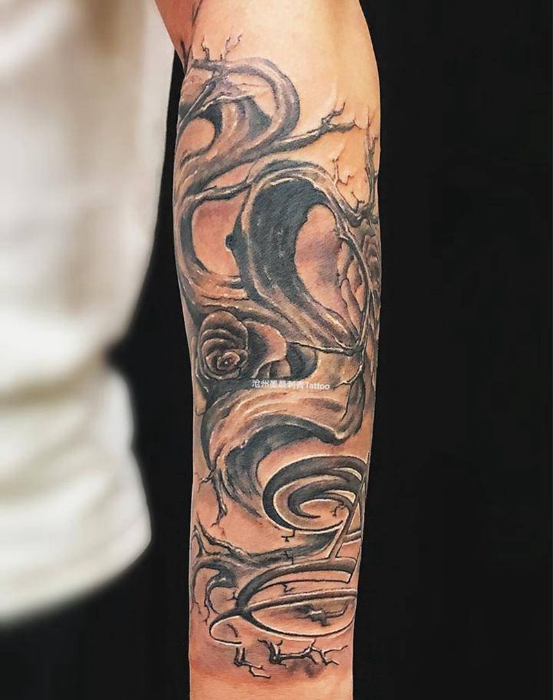 欧美花臂 一部分纹身图片