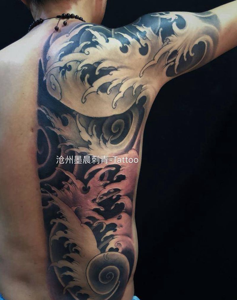 浪哩嗝浪纹身图片