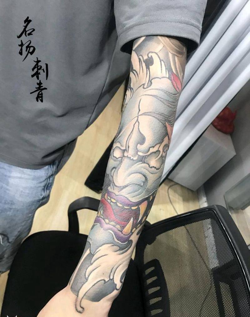 修改纹身图片_手臂老传统新传统纹身图案