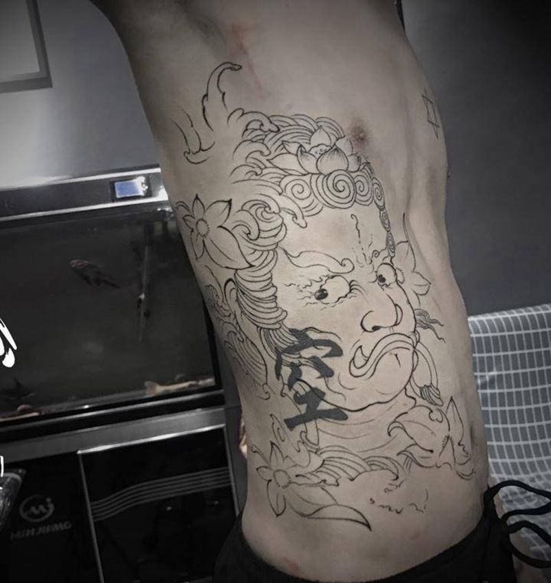 初步走线纹身图片