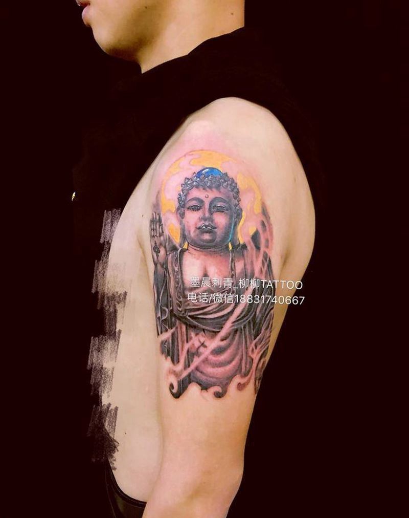 阿弥陀佛纹身图片