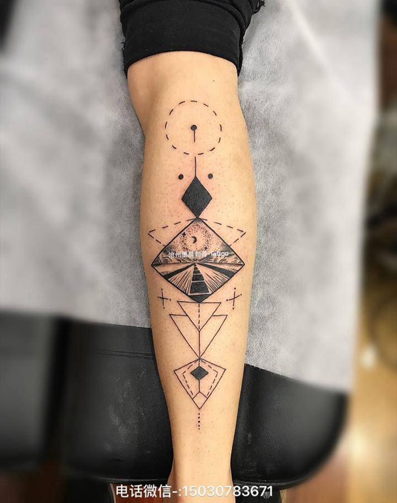 几何纹身图片