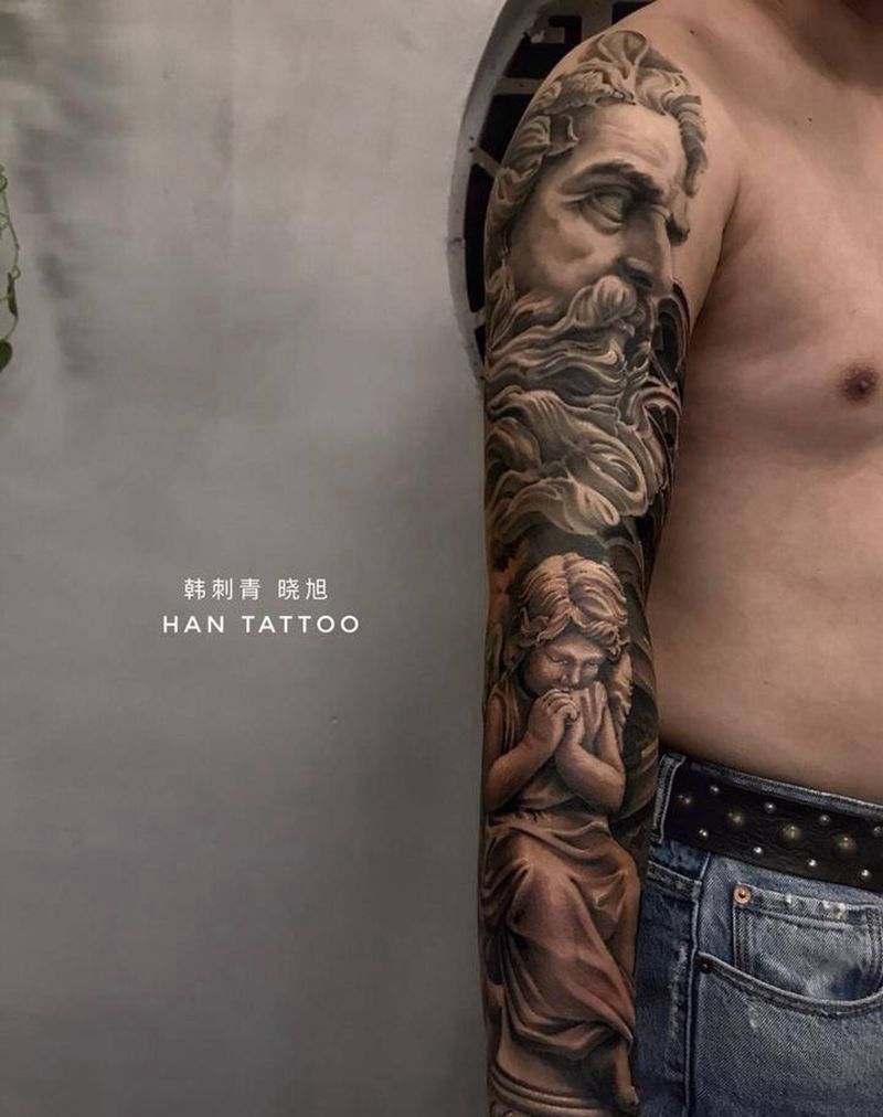 欧美花臂纹身图片