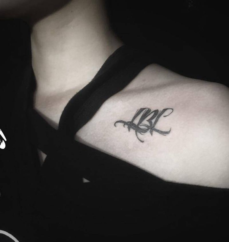 字母字体纹身图片