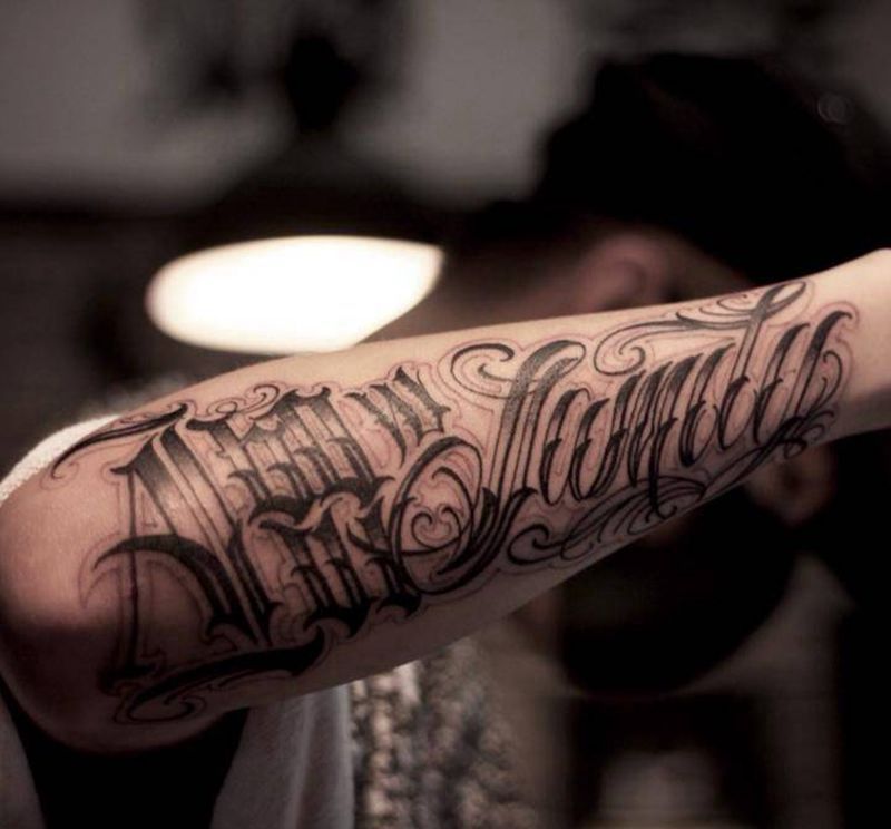 原创花体字纹身图片