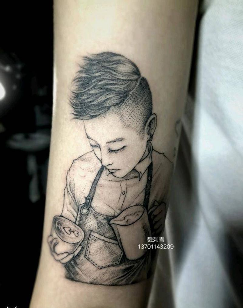 漫画风格纹身图片