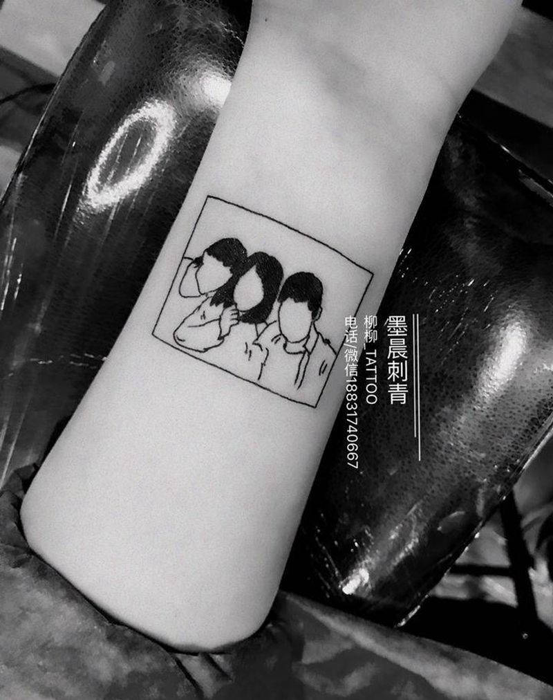 做起来很开心的小图纹身图片