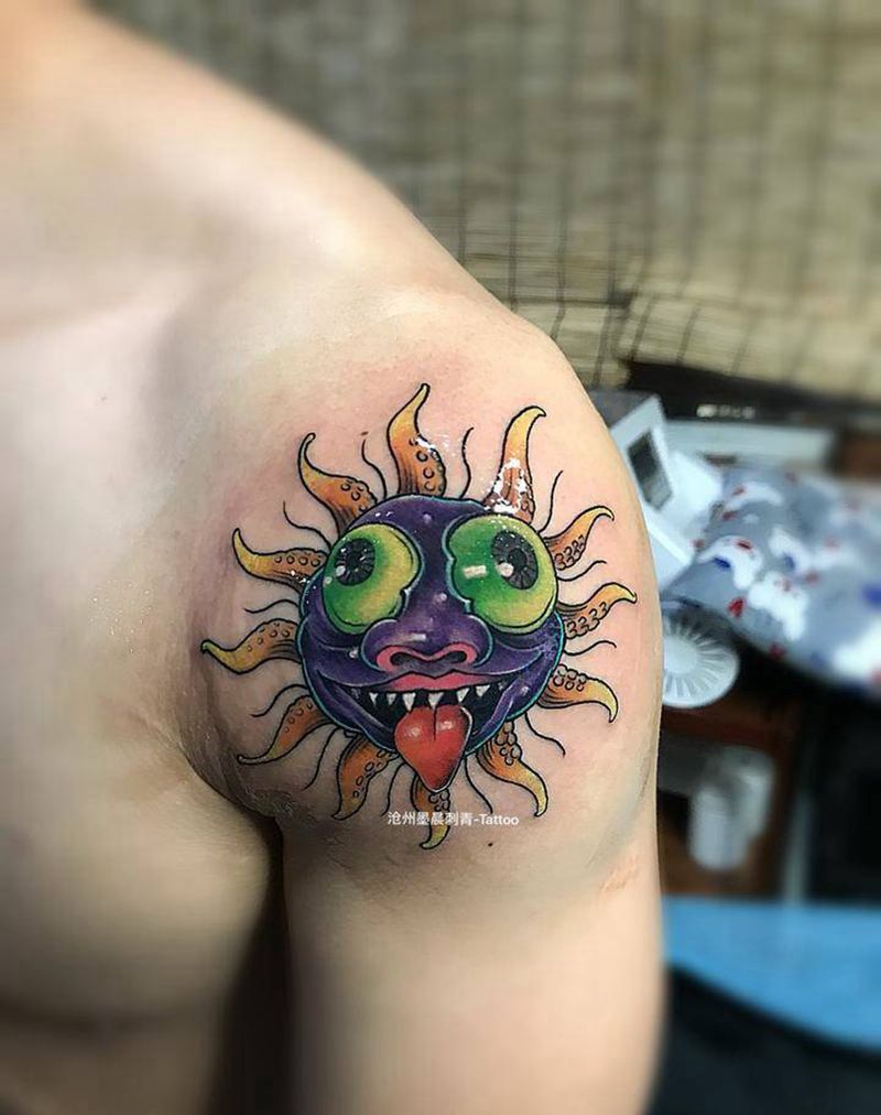 调皮的我纹身图片