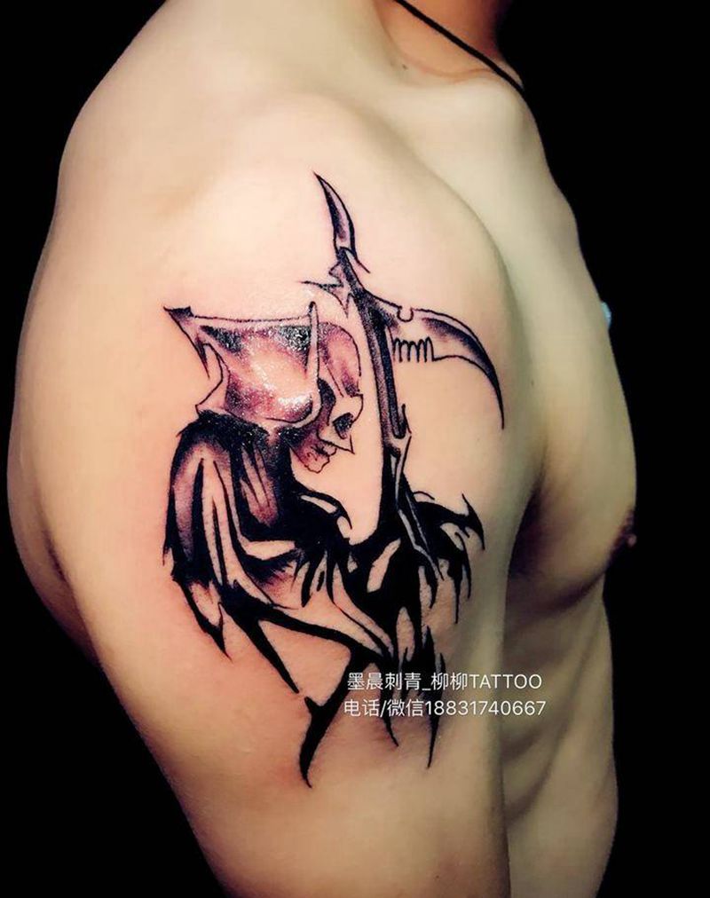 死神纹身图片