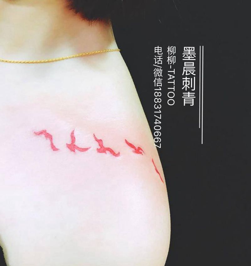 飞翔纹身图片