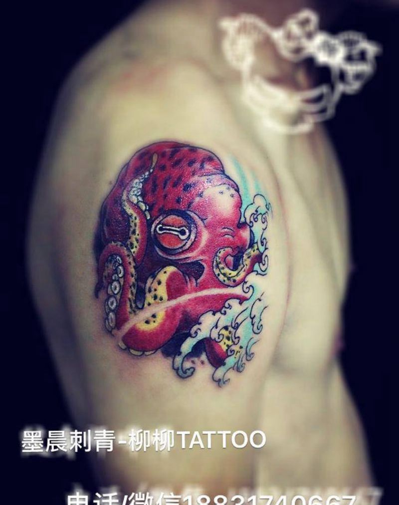 章鱼纹身图片