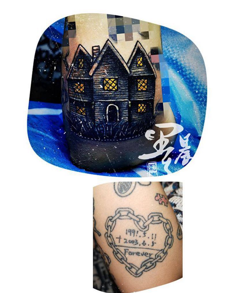 小覆盖纹身图片_手臂纹身图案