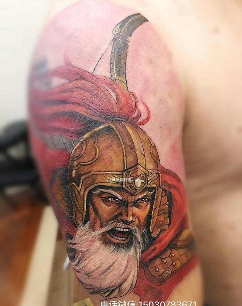 黄忠纹身图片