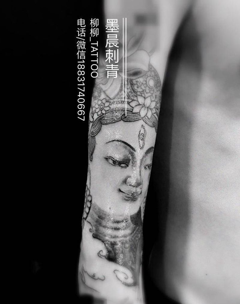 还没有做完的度母纹身图片