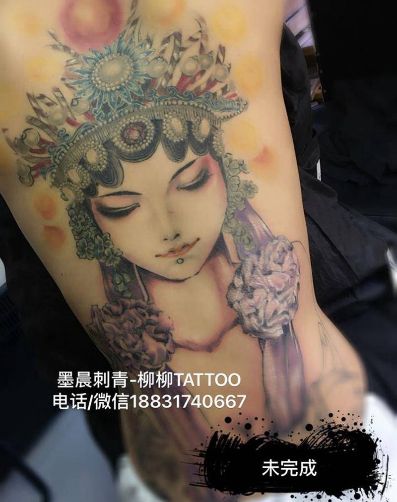 花旦纹身图片