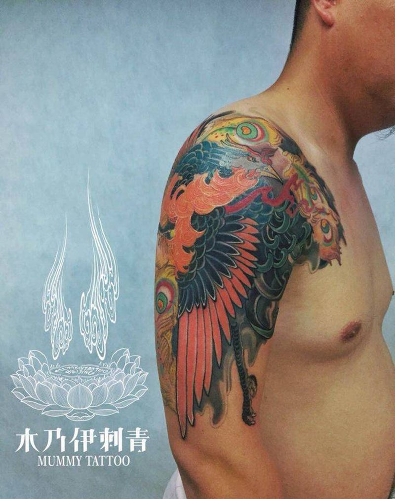 凤凰纹身图片