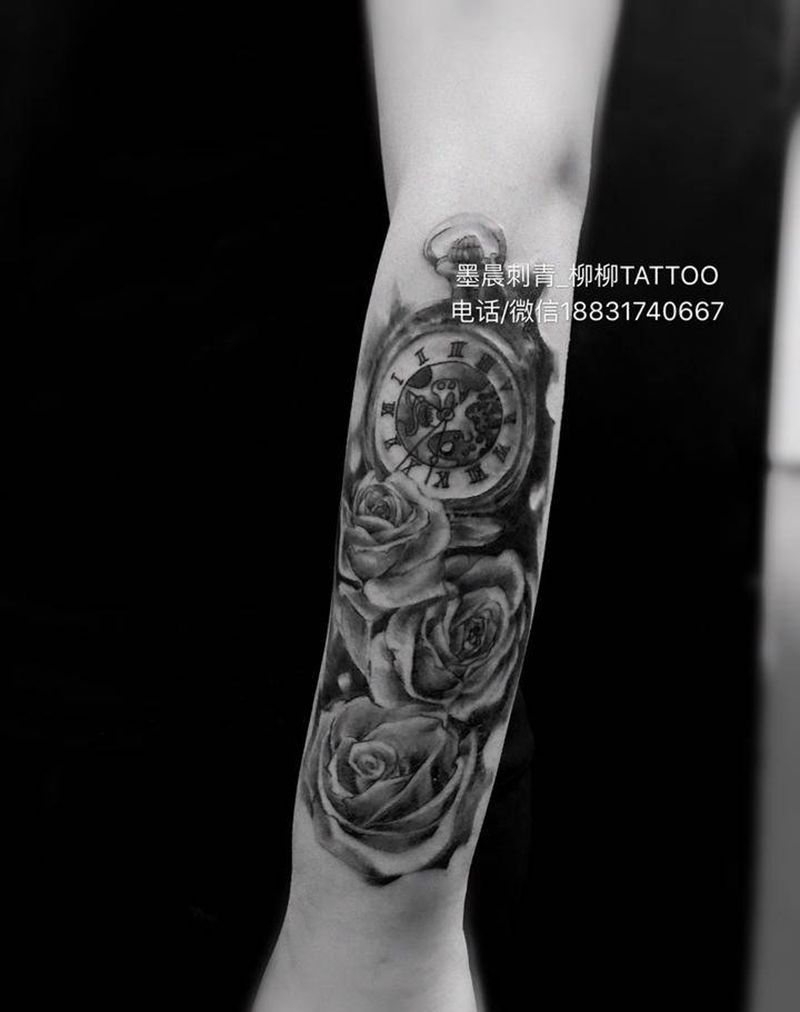 美式小臂纹身图片