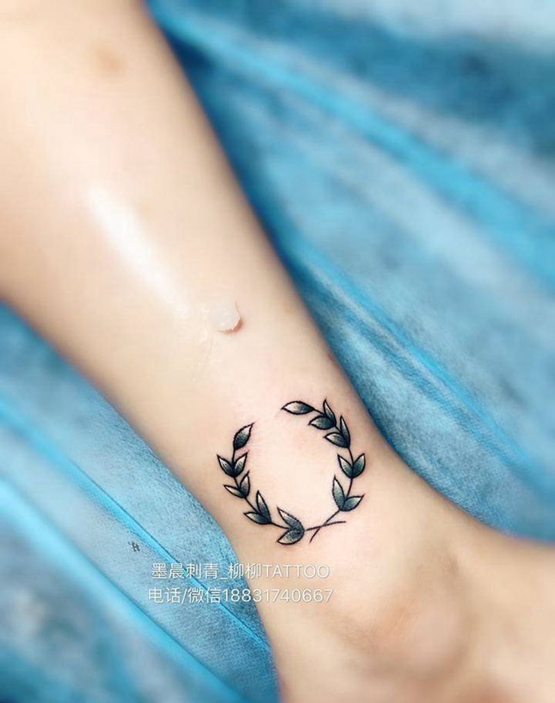 橄榄枝纹身图片