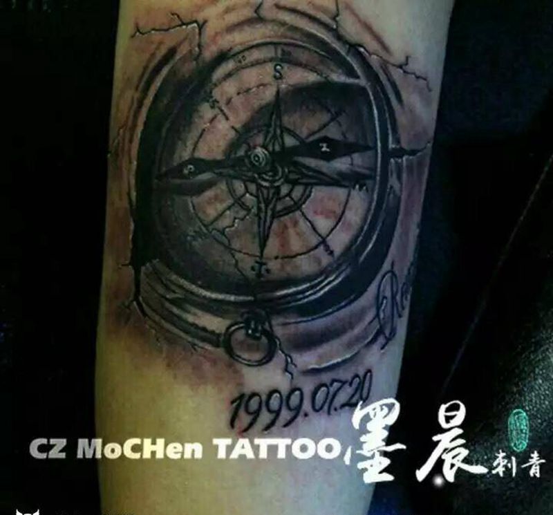 时间纹身图片