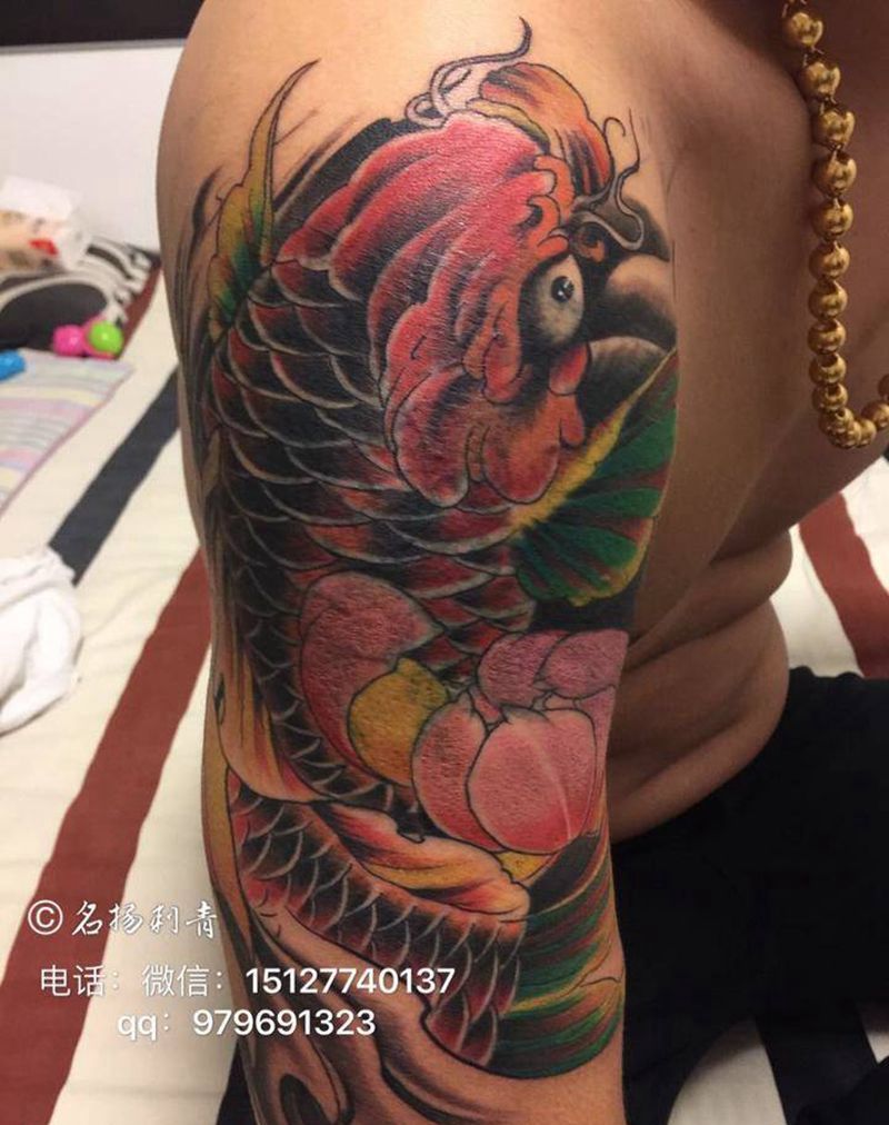 遮盖狼头纹身图片