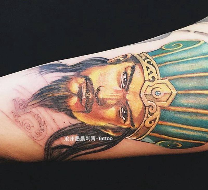 诸葛亮未左右纹身图片