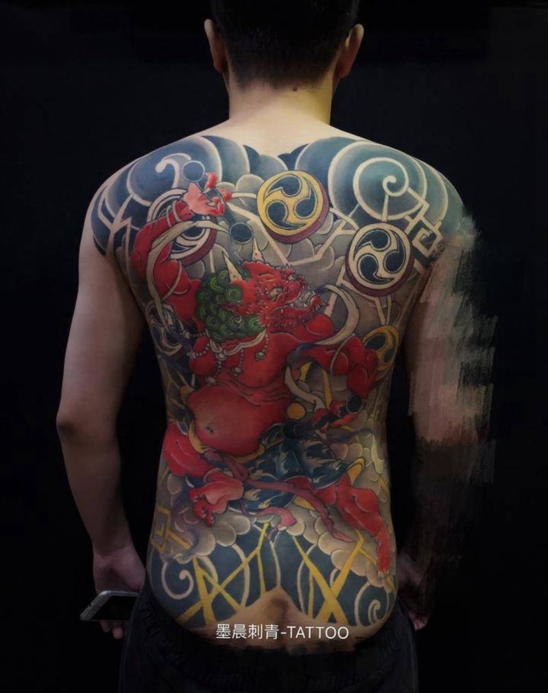 雷神 未完成纹身图片