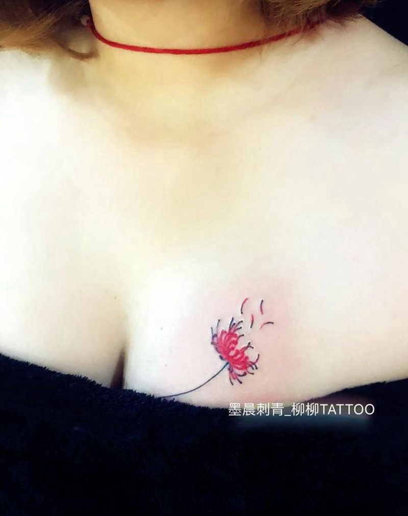 彼岸花纹身图片