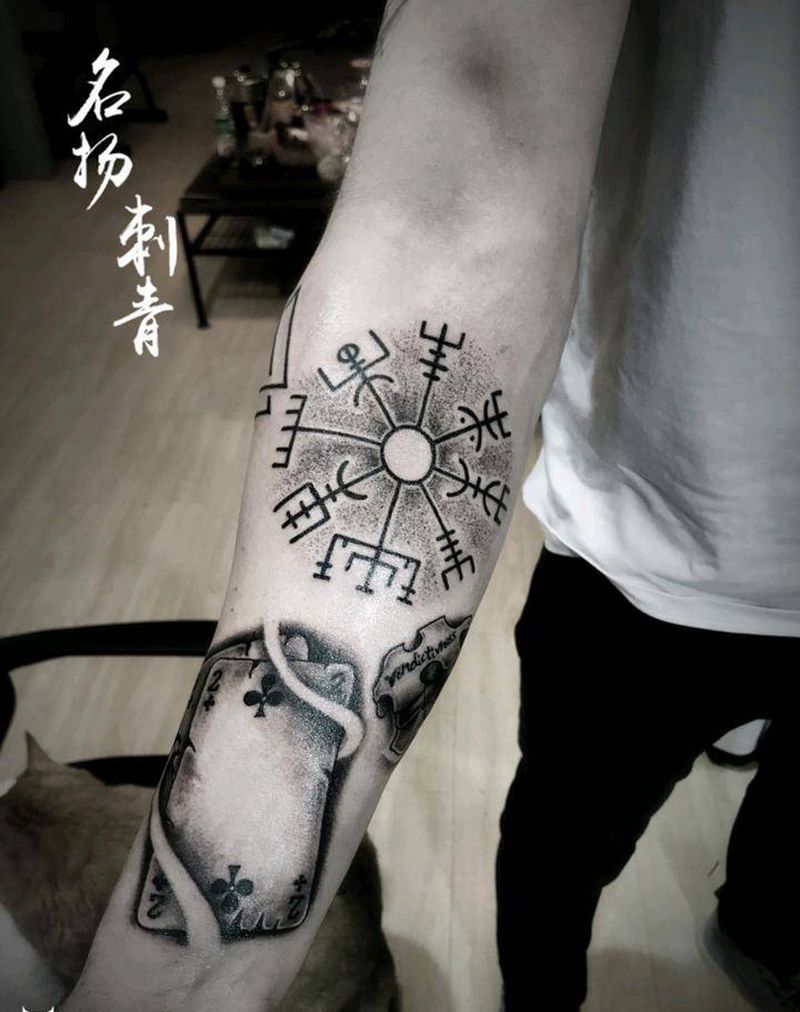 拼接纹身图片_手臂New School纹身图案