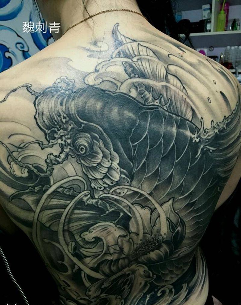 大鱼纹身图片