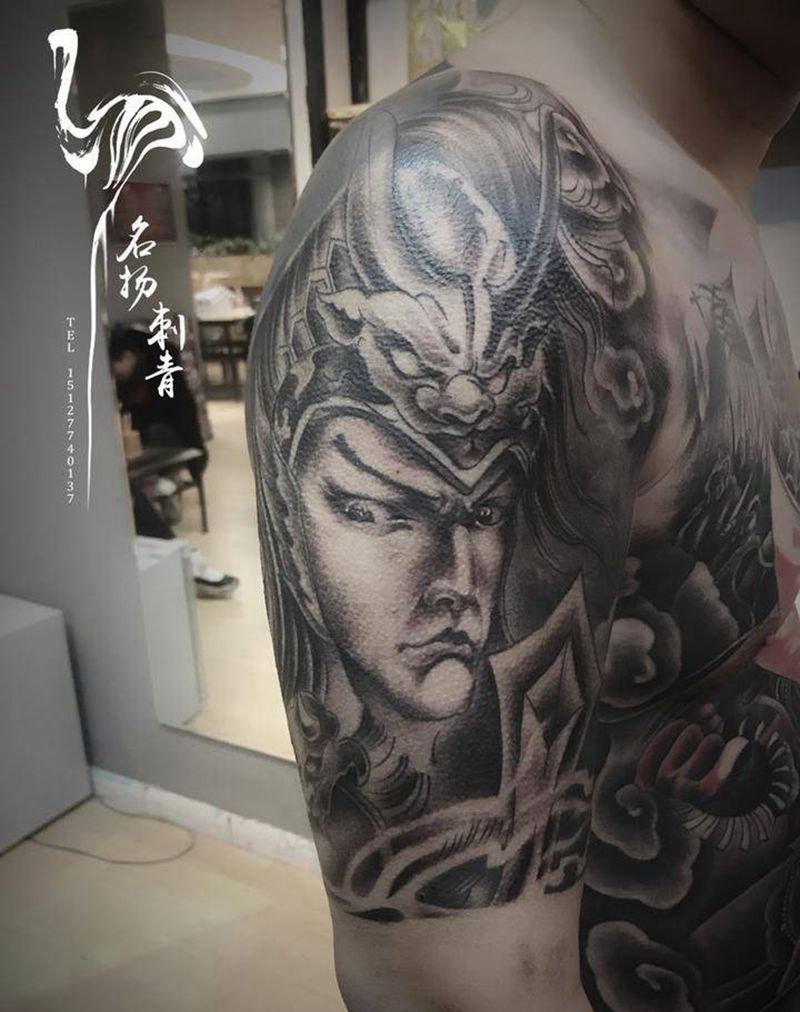赵子龙纹身图片