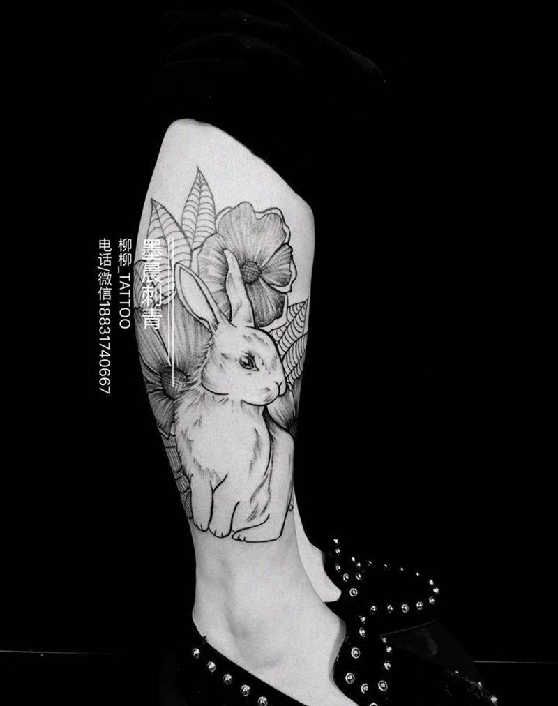 小兔子纹身图片