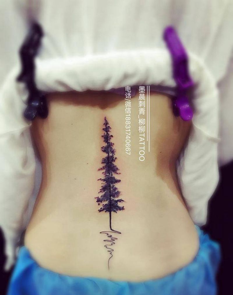 脊椎纹身纹身图片