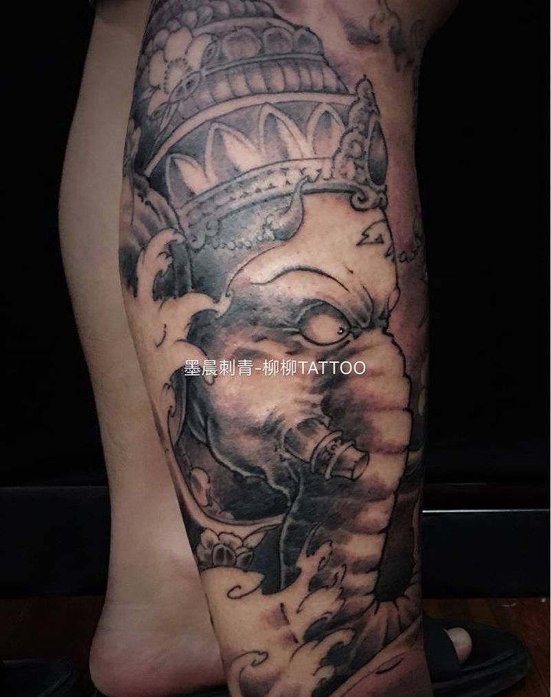 象神纹身图片