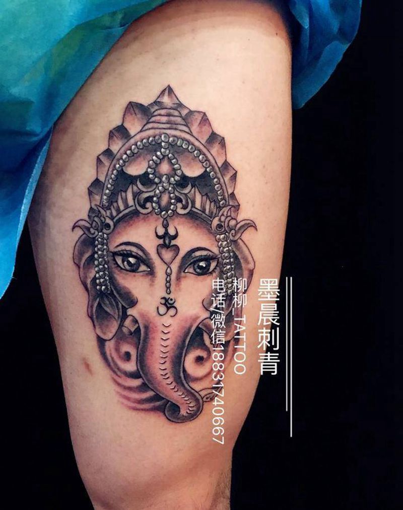 象神纹身图片