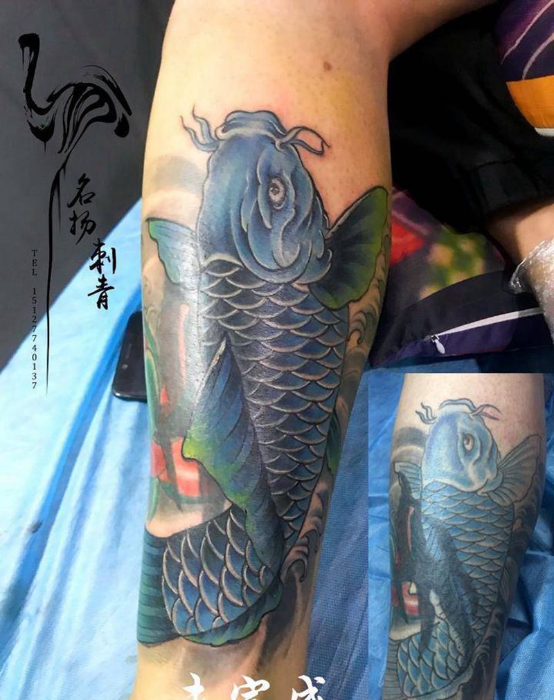 修改 包小腿纹身图片