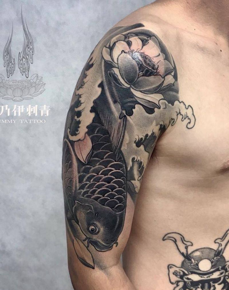 鲤鱼纹身图片