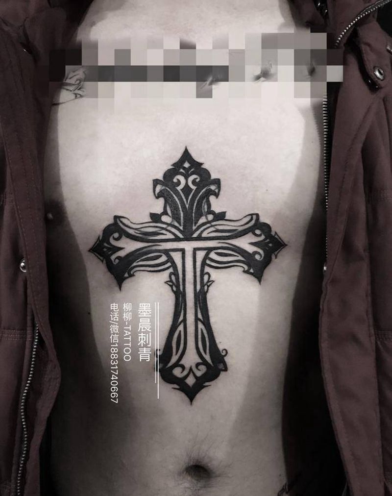 图腾覆盖纹身图片