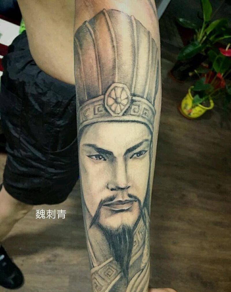 孔明纹身图片