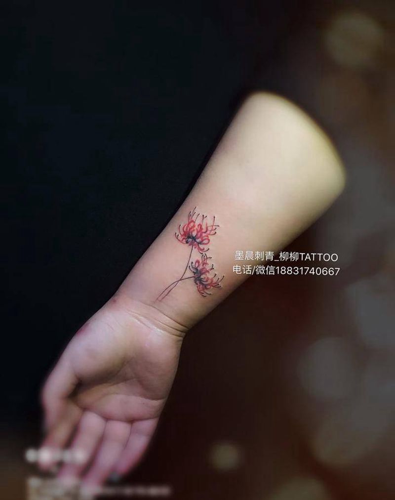彼岸花纹身图片