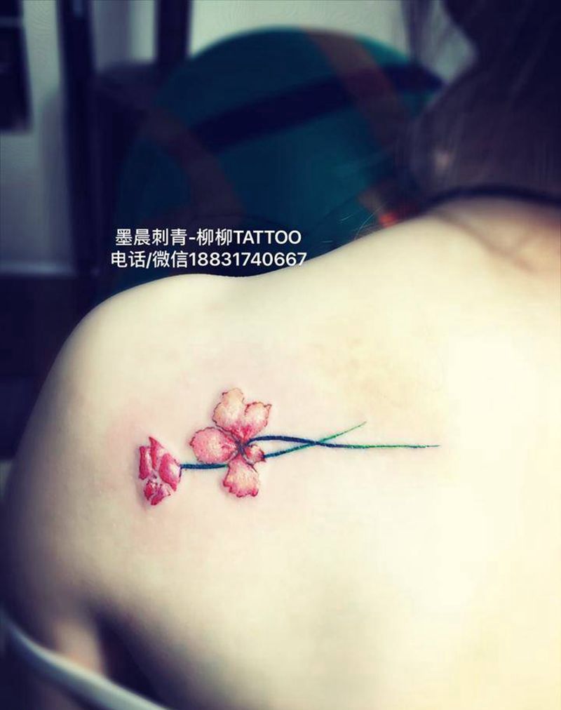 小清新花朵纹身图片