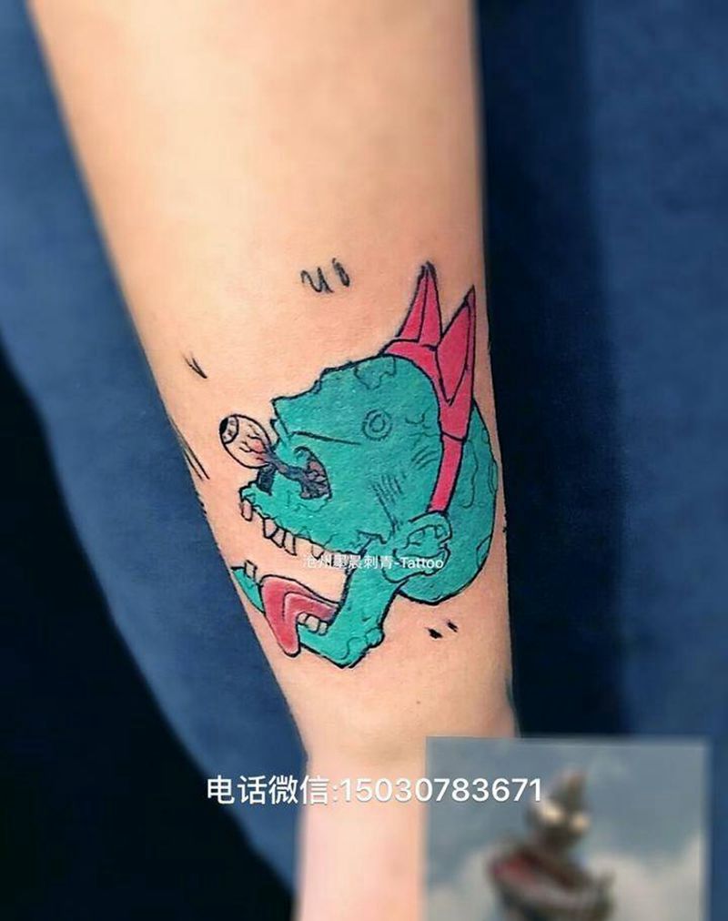 小骷髅纹身图片