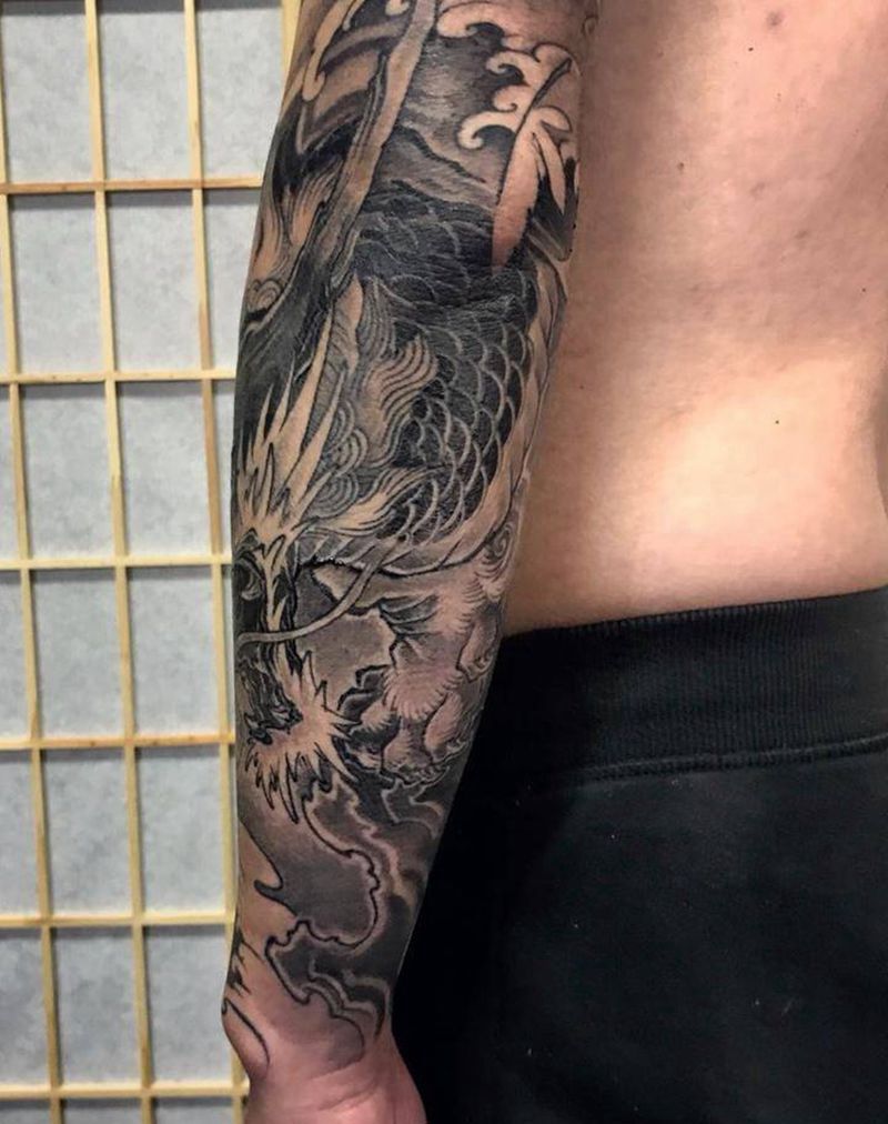 未完成纹身图片