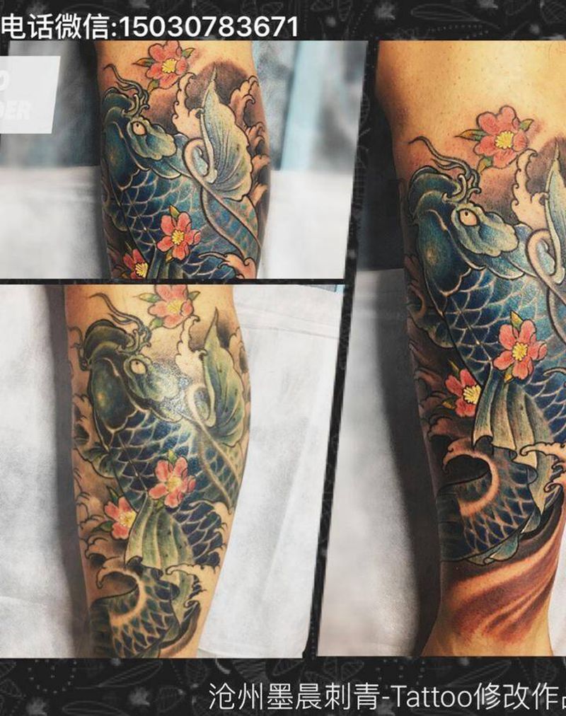 修饰鱼纹身图片