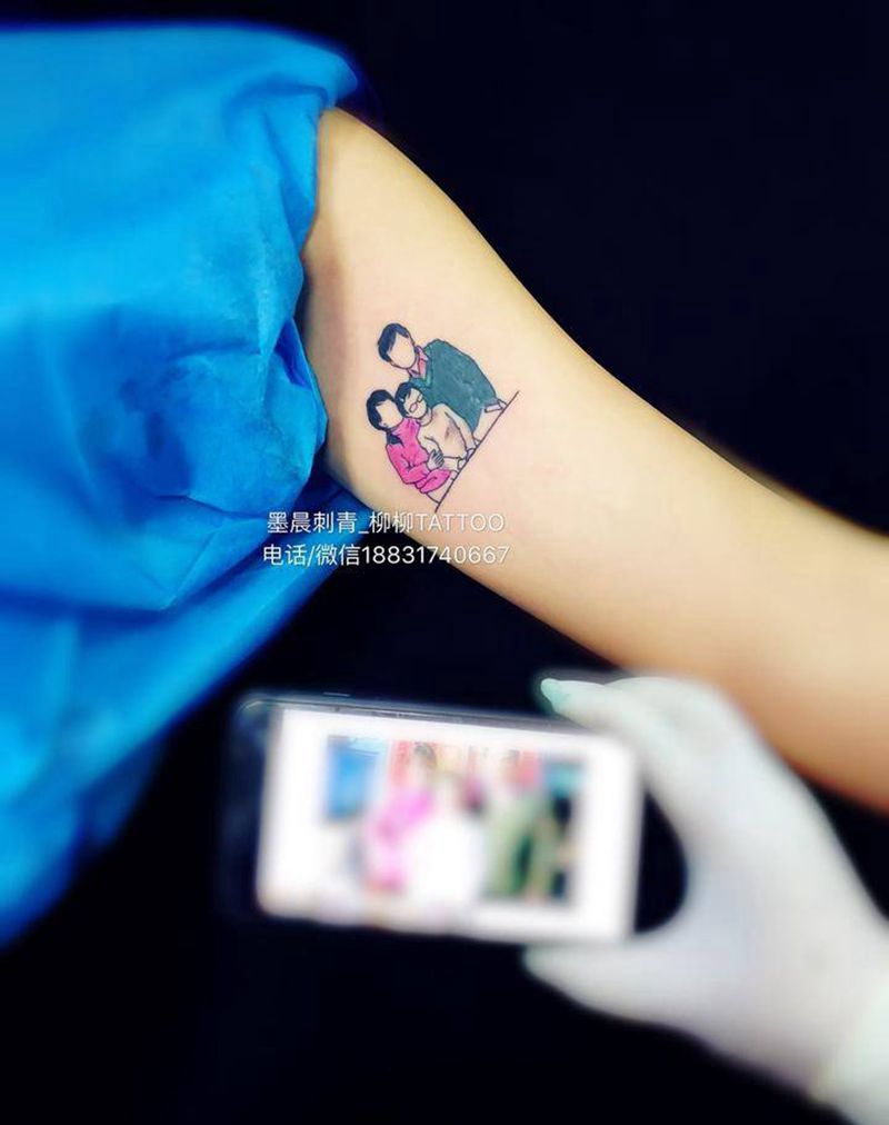 一家人纹身图片