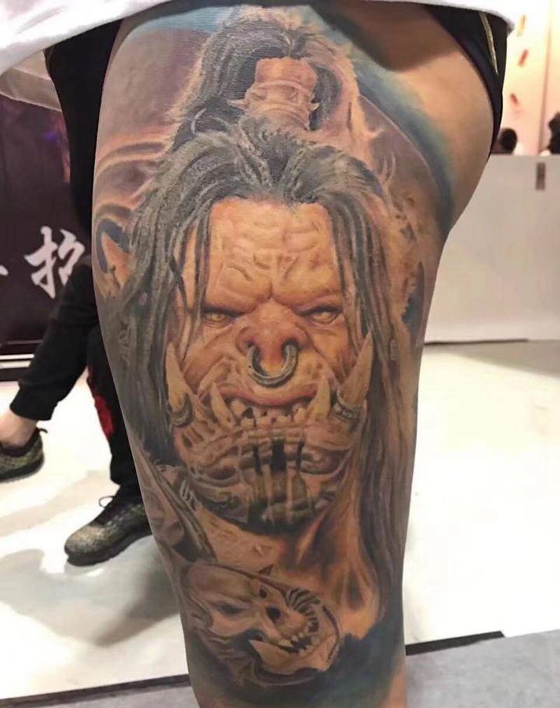 魔兽纹身图片